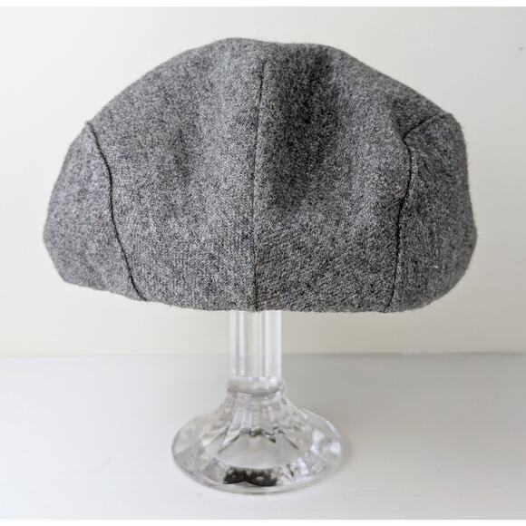 VTG Country Gentleman Hat Medium Gray  Tweed Wool Blend Classic Newsboy Ivy Cap - Picture 5 of 9